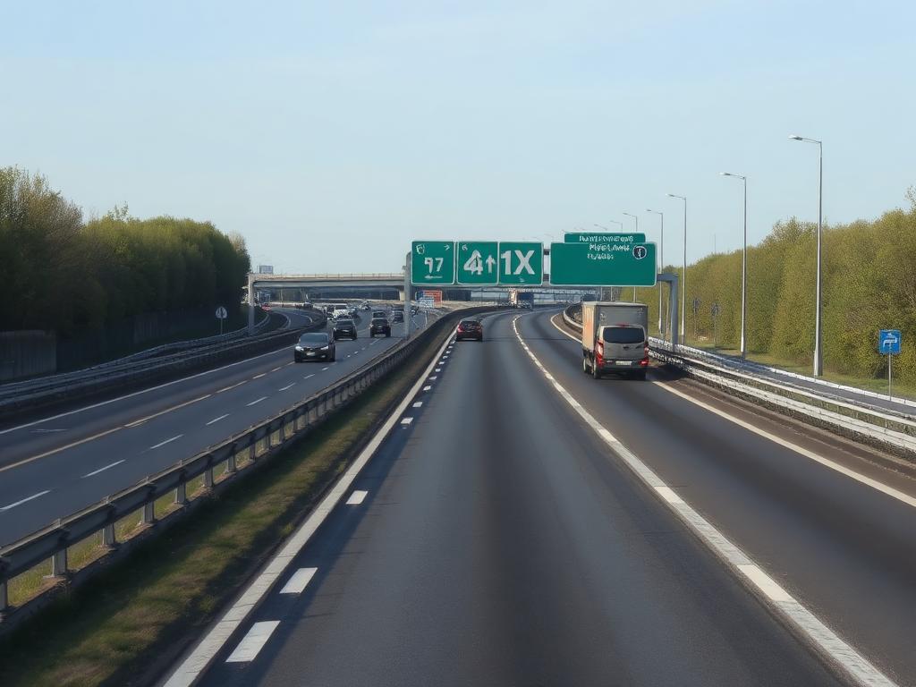 Invoegen op de A15 — A15 nabij Zwijndrecht